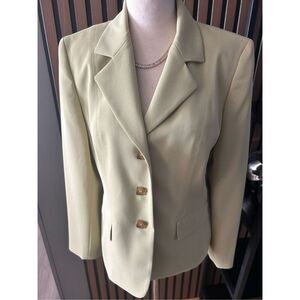 Kasper light green work blazer stylish classy size 8p